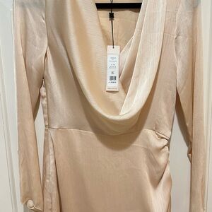 BCBGeneration Cream Textured Dress